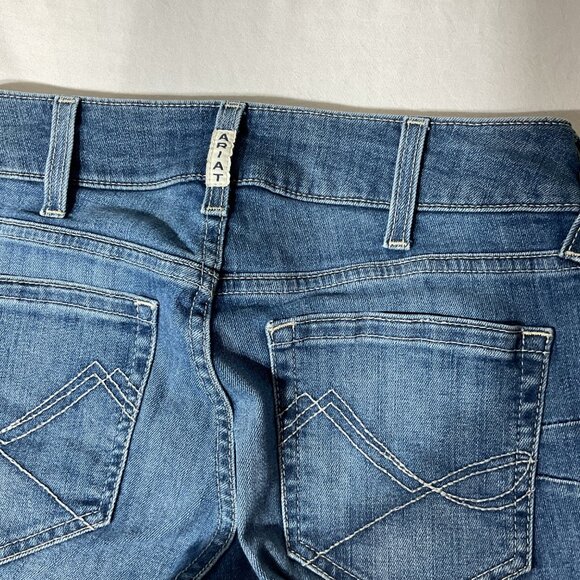Ariat Womens Real Denim Bootcut Jeans Size 27L Medium Wash Stretch Casual - Picture 8 of 14